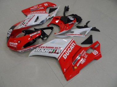2007-2014 Orange Banner 69 Ducati 848 1098 1198 Replacement Fairings