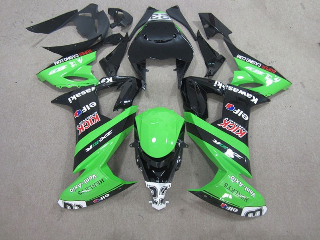 2008-2010 Black Green Kawasaki ZX10R Bike Fairings 2008-2010 Black Green Kawasaki ZX10R Bike Fairings