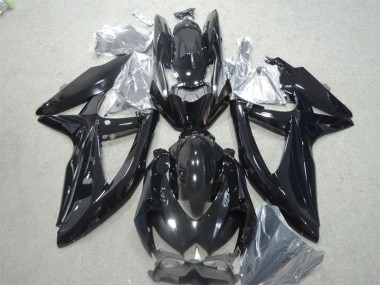 2008-2010 Black Suzuki GSXR600 Motorcycle Fairings Kits