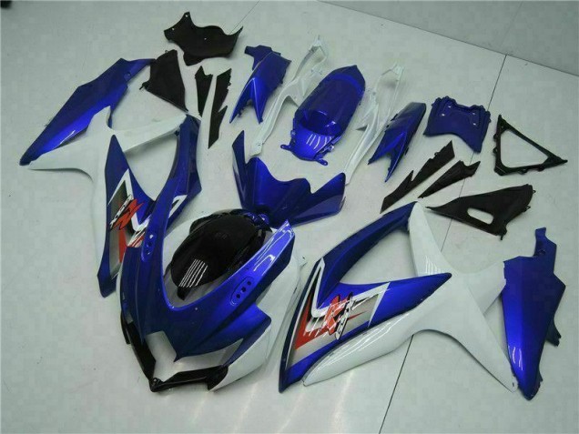2008-2010 Blue White Suzuki GSXR 600/750 Motorcycle Fairings 2008-2010 Blue White Suzuki GSXR 600/750 Motorcycle Fairings