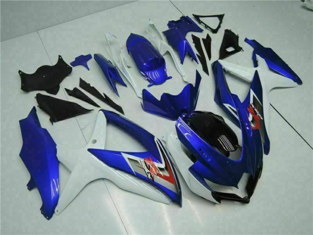 2008-2010 Blue White Suzuki GSXR 600/750 Motorcycle Fairings 2008-2010 Blue White Suzuki GSXR 600/750 Motorcycle Fairings