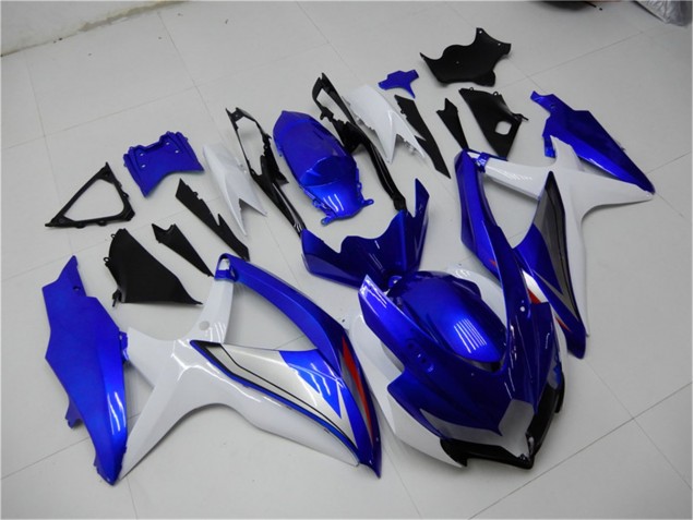 2008-2010 Blue White Suzuki GSXR 600/750 Motorcycle Fairings 2008-2010 Blue White Suzuki GSXR 600/750 Motorcycle Fairings