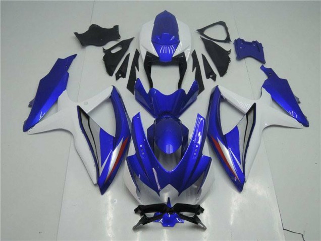 2008-2010 Blue White Suzuki GSXR 600/750 Motorcycle Fairings 2008-2010 Blue White Suzuki GSXR 600/750 Motorcycle Fairings