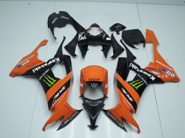 2008-2010 Orange Monster Kawasaki ZX10R Motorbike Fairing