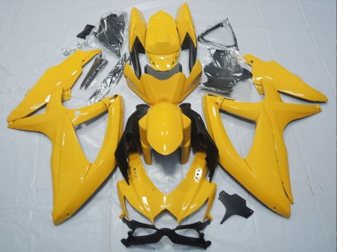 2008-2010 Yellow Suzuki GSXR750 Motorbike Fairings