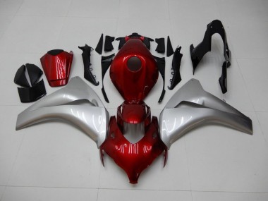 2008-2011 Red Silver Honda CBR1000RR Motorbike Fairings