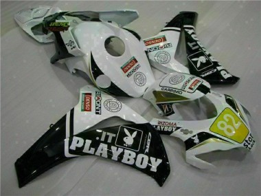 2008-2011 White Black Playboy Honda CBR1000RR Motorcycle Fairings & Bodywork