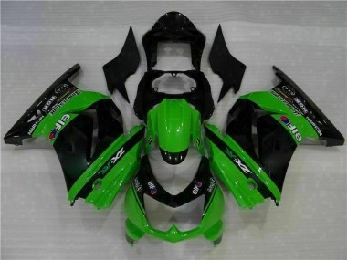 2008-2012 Black Green Kawasaki EX250 Motorcycle Fairings