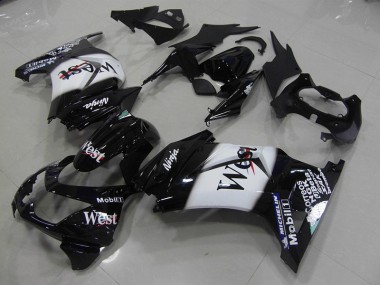 2008-2012 Black West Kawasaki ZX250R Motorcycle Fairing Kits