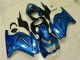 2008-2012 Blue Black White Ninja Kawasaki EX250 Moto Fairings