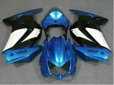 2008-2012 Blue White Black Ninja Kawasaki EX250 Motorbike Fairing Kits