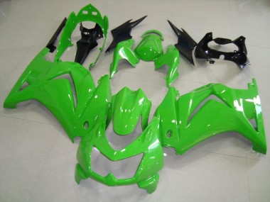 2008-2012 Orginal Green Kawasaki ZX250R Motorbike Fairing Kits