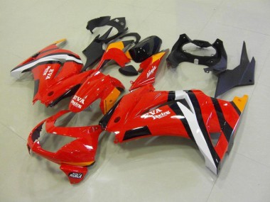 2008-2012 Red Black Kawasaki ZX250R Motor Bike Fairings