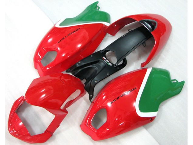 2008-2012 Red Green Monster Ducati Monster 696 Motorcycle Replacement Fairings 2008-2012 Red Green Monster Ducati Monster 696 Motorcycle Replacement Fairings