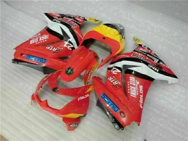 2008-2012 Red Yellow Kawasaki EX250 Motorcycle Fairing Kit 2008-2012 Red Yellow Kawasaki EX250 Motorcycle Fairing Kit