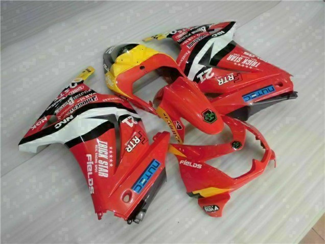 2008-2012 Red Yellow Kawasaki EX250 Motorcycle Fairing Kit 2008-2012 Red Yellow Kawasaki EX250 Motorcycle Fairing Kit