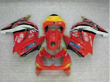 2008-2012 Red Yellow Kawasaki EX250 Motorcycle Fairing Kit