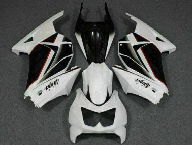 2008-2012 White Black Ninja Kawasaki EX250 Replacement Fairings
