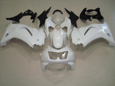 2008-2012 White Kawasaki ZX250R Moto Fairings