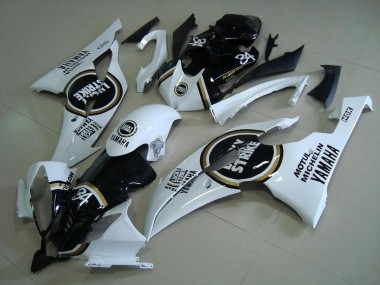 2008-2016 Black Lucky Strike Yamaha YZF R6 Motor Bike Fairings