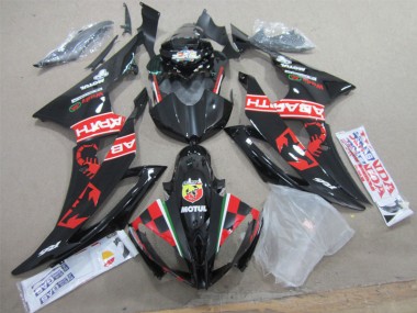 2008-2016 Black White Motul Yamaha YZF R6 Motorbike Fairing