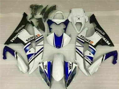 2008-2016 Blue White Blue White ENEOS Yamaha YZF R6 Bike Fairing Kit