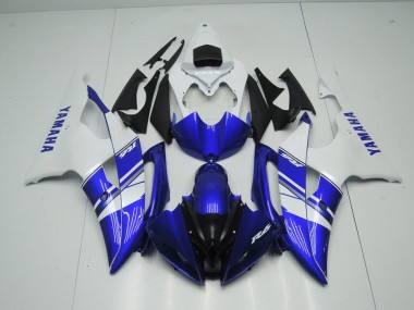 2008-2016 Blue White OEM Style Yamaha YZF R6 Motorcycle Fairing Kit