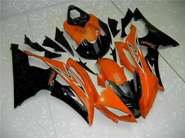 2008-2016 Orange Black Yamaha YZF R6 Motorcycle Fairings Kit 2008-2016 Orange Black Yamaha YZF R6 Motorcycle Fairings Kit