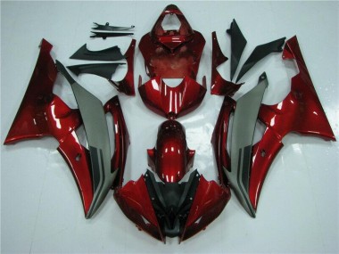 2008-2016 Red Grey Yamaha YZF R6 Motorcycle Fairings Kits