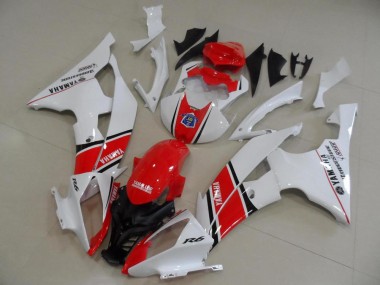 2008-2016 Red White OEM Style Yamaha YZF R6 Motorcycle Bodywork