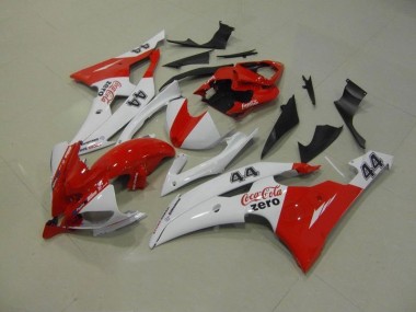 2008-2016 White Red Coca Cola Zero 44 Yamaha YZF R6 Motorcycle Replacement Fairings