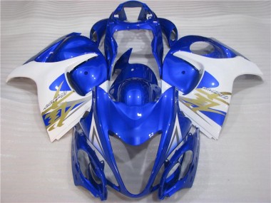 2008-2019 Blue White Suzuki GSXR 1300 Hayabusa Motorcycle Fairings