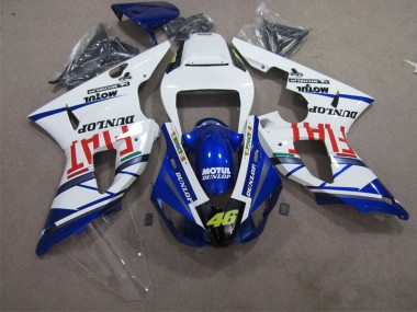 2009-2011 Blue White Motul Dunlop 46 Yamaha YZF R1 Bike Fairings