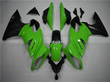 2009-2011 Green Black Kawasaki EX650 Replacement Motorcycle Fairings