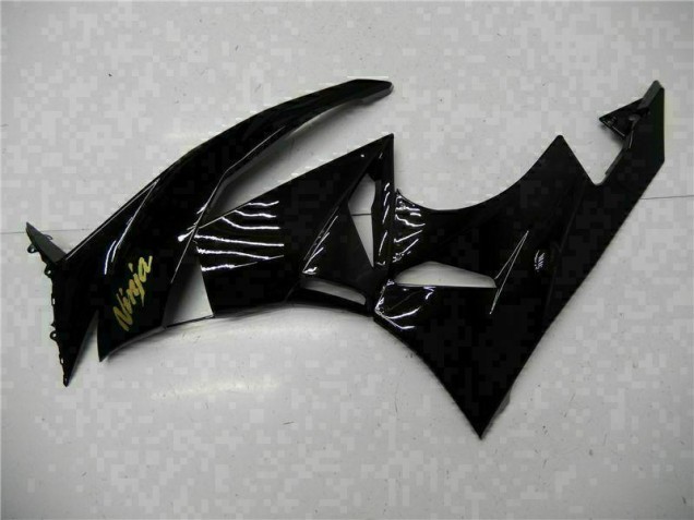 2009-2012 Black Gold Ninja Kawasaki ZX6R Motorcycle Replacement Fairings 2009-2012 Black Gold Ninja Kawasaki ZX6R Motorcycle Replacement Fairings