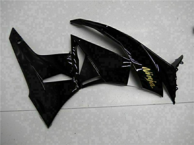 2009-2012 Black Gold Ninja Kawasaki ZX6R Motorcycle Replacement Fairings 2009-2012 Black Gold Ninja Kawasaki ZX6R Motorcycle Replacement Fairings