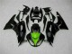 2009-2012 Black Green Kawasaki ZX6R Moto Fairings 2009-2012 Black Green Kawasaki ZX6R Moto Fairings