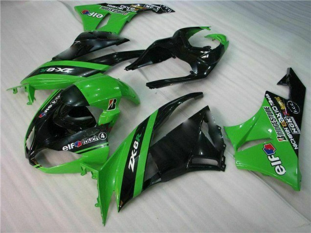 2009-2012 Black Green Kawasaki ZX6R Motorcycle Fairing 2009-2012 Black Green Kawasaki ZX6R Motorcycle Fairing