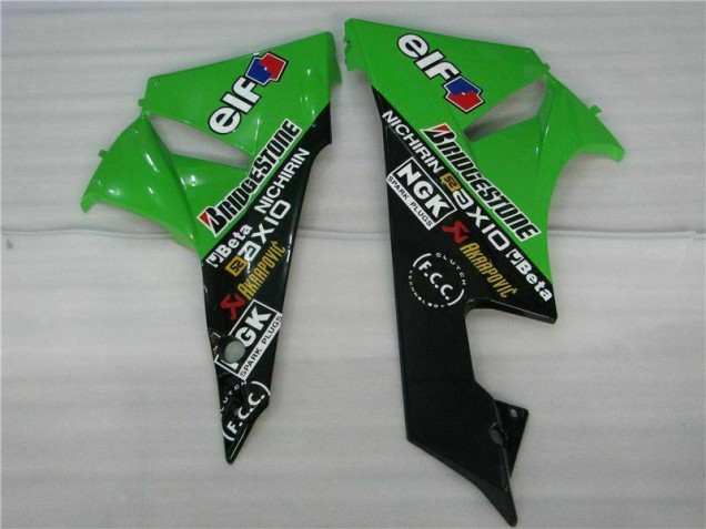 2009-2012 Black Green Kawasaki ZX6R Motorcycle Fairing 2009-2012 Black Green Kawasaki ZX6R Motorcycle Fairing