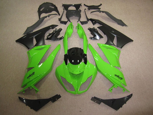 2009-2012 Black Green Kawasaki ZX6R Motorbike Fairing 2009-2012 Black Green Kawasaki ZX6R Motorbike Fairing