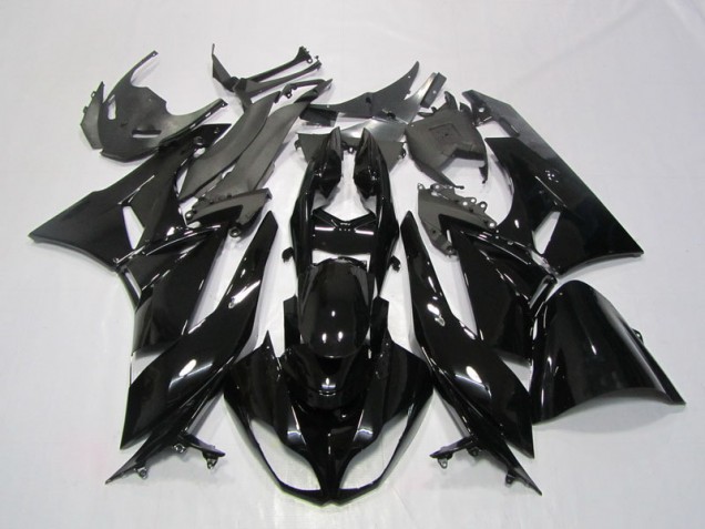 2009-2012 Black Kawasaki ZX6R Motorcycle Fairings 2009-2012 Black Kawasaki ZX6R Motorcycle Fairings