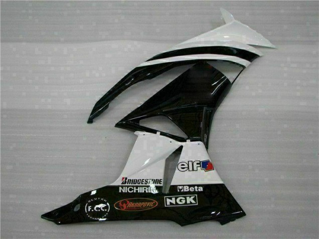 2009-2012 Black White 3M Touch4 Kawasaki ZX6R Bike Fairings 2009-2012 Black White 3M Touch4 Kawasaki ZX6R Bike Fairings