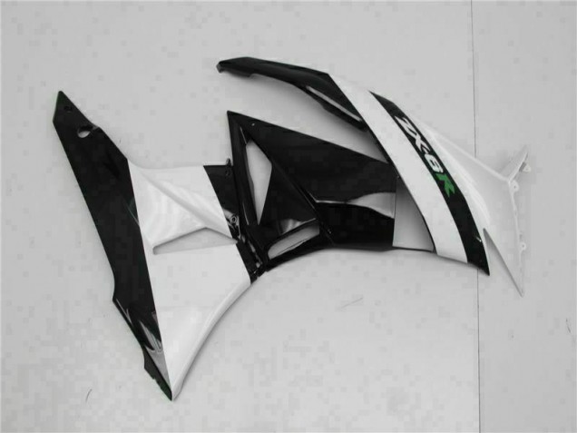 2009-2012 Black White Kawasaki ZX6R Motorcycle Fairings 2009-2012 Black White Kawasaki ZX6R Motorcycle Fairings