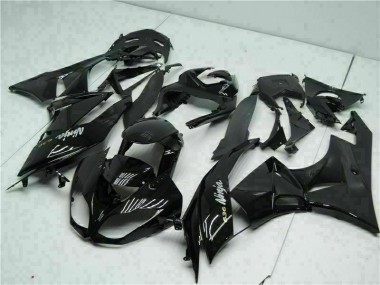 2009-2012 Black White Ninja 636 Kawasaki ZX6R Moto Fairings