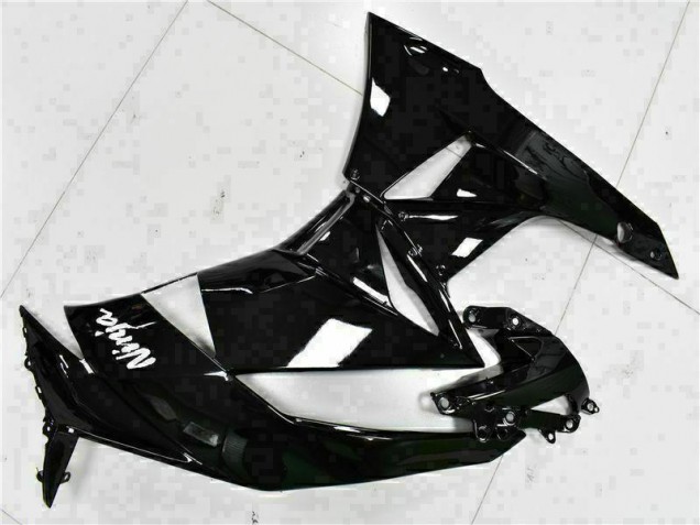 2009-2012 Black White Ninja Kawasaki ZX6R Replacement Fairings 2009-2012 Black White Ninja Kawasaki ZX6R Replacement Fairings