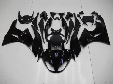 2009-2012 Glossy Black Kawasaki ZX6R Motorbike Fairing