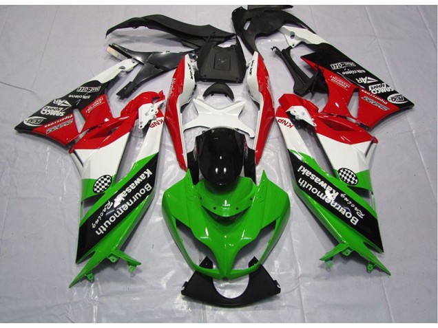 2009-2012 Green Red Kawasaki ZX6R Motorcycle Fairings 2009-2012 Green Red Kawasaki ZX6R Motorcycle Fairings