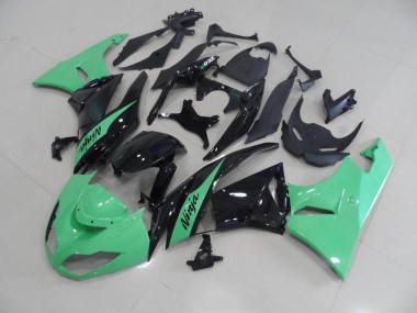 2009-2012 Metallic Green Kawasaki ZX6R Motorbike Fairing Kits