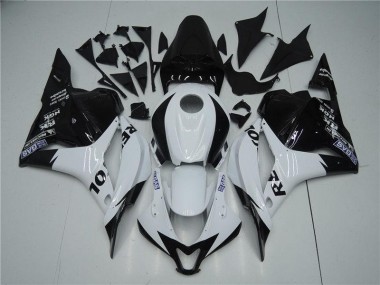 2009-2012 White Black Honda CBR600RR Motorcycle Replacement Fairings