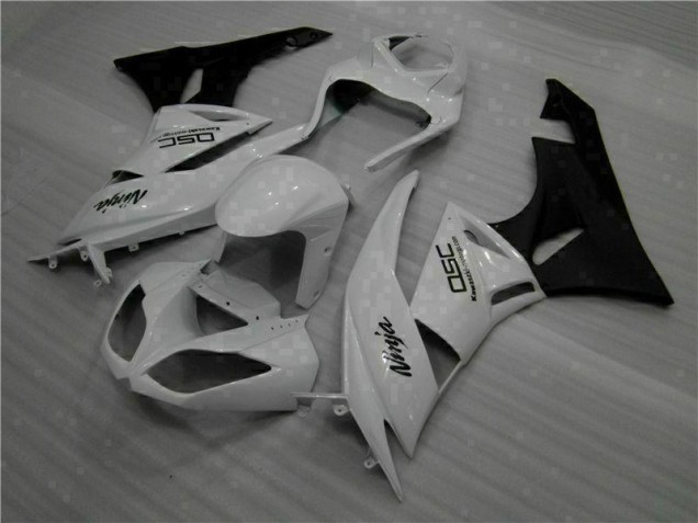 2009-2012 White Black Ninja Kawasaki ZX6R Motorbike Fairings 2009-2012 White Black Ninja Kawasaki ZX6R Motorbike Fairings